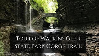 Tour of Watkins Glen State Park Gorge Trail [upl. by Heisel355]