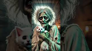 OMG Zombie Granny Breaks Into a Kittens House 😱🧟 cat rescueanimals zombie [upl. by Elnore]