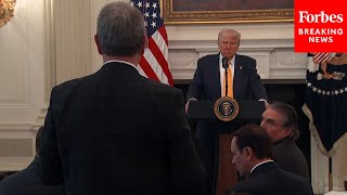 BREAKING NEWS Trump Speaks To Governors At The White House Takes Multiple Questions [upl. by Kenlee491]