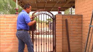 How to measure and install your new Wrought Iron Gate [upl. by Asiela310]