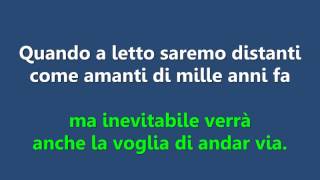 Raf  Inevitabile Follia con testo [upl. by Merrell436]