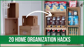 20 best life hacks for organizing your home  OrgaNatic [upl. by Drofhsa]