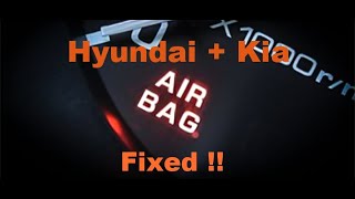 0610 HyundaiKia airbag light problem fix [upl. by Neiviv357]