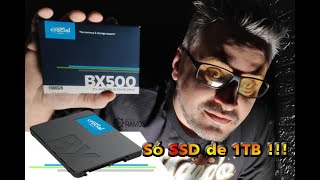 ⚡ Melhor SSD CxB  SSD Crucial BX500 1TB 💥 Review e Testes [upl. by Hester]