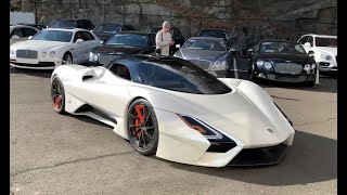 SSC Tuatara  Startup Massive Revs Walkaround  Pagani Huayra amp LaFerrari [upl. by Enilaf928]