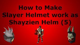 How to Make Shayzien Slayer Helmet in OSRS [upl. by Longtin35]