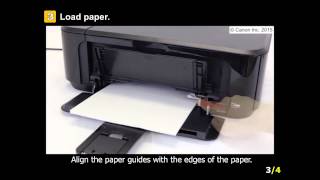 PIXMA MG3620 Setting Up the Paper for Printing [upl. by Va]