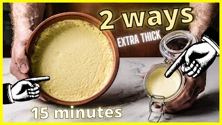 Ultimate Clotted Cream  From Any Cream In 15 Minutes [upl. by Ahtnammas]