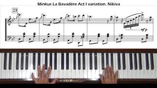 Minkus La Bayadère Act I Nikiya Piano Tutorial [upl. by Beesley]