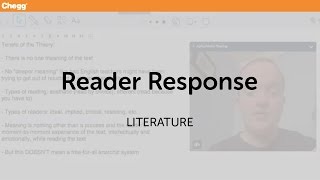 Reader Response  Literature  Chegg Tutors [upl. by Gaillard]