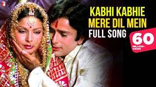 Kabhi Kabhie Mere Dil Mein  Full Song  Rakhee Amitabh Bachchan Shashi Kapoor  Lata Mangeshkar [upl. by Tannenwald]