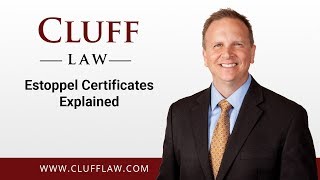 Estoppel Certificates Explained [upl. by Cirre769]