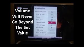 How To Limit The Maximum Volume On LG TV [upl. by Mailliw]