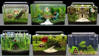 Top 8 DIY Mini Aquarium Decoration Ideas How To Make Aquascape Fish Tank At Home Ideas MR DECOR 186 [upl. by Oznarol]