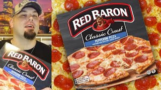 RED BARON Classic Crust Pepperoni Pizza Review [upl. by Skelton]