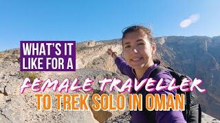 HIKING THE GULFS TALLEST MOUNTAIN SOLO  JEBEL SHAMS IN OMAN [upl. by Marysa]