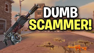 Dumb Angry Scammer Scams Himself Scammer Get Scammed Fortnite Save The World [upl. by Symon]