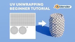 GAME ASSET BEGINNER TUTORIAL  UV Unwrapping In Blender Part 25 [upl. by Rafaelof]