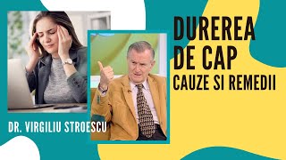 Durerile de cap  cauze si remedii  dr Virgiliu Stroescu  Minute pentru sanatate [upl. by Nael]