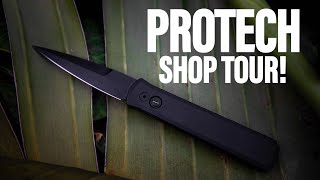 NEW Protech Knives Shop Tour  Building a Godfather Operator [upl. by Bow]