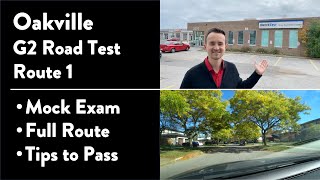 Oakville G2 Road Test Route 1 out of 2  Full Route amp Tips on How to Pass Your Driving Test [upl. by Doownyl]