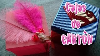 Cómo hacer cajas de cartón│CandyBu [upl. by Anoli917]