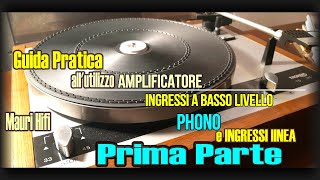 Tutorial Amplificatore 13 guida pratica Ingressi linea e Phono RCA [upl. by Daniyal]