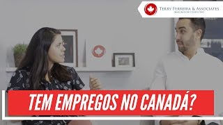 EMPREGOS NO CANADÁ  Tem empregos no Canadá [upl. by Lamej]