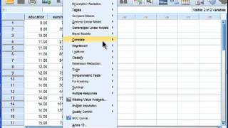 Linear Regression  SPSS part 1 [upl. by Novla]