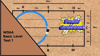 WDAA Western Dressage Basic Level Test 1 Short Court [upl. by Karena]