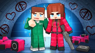 JJs Girl PINK SOLDIER and JJ Player  Squid Game  Maizen Minecraft Animation [upl. by Bamford]