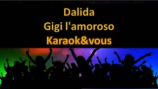 Karaoké Dalida  Gigi lamoroso [upl. by Marlette]