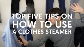 Top 5 Tips on How To Use A Clothes Steamer [upl. by Annayd802]