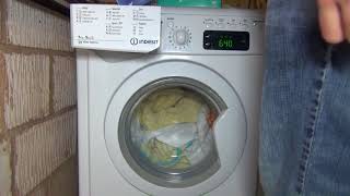 Indesit Advanced IWDE7145 Washer Dryer  program and start Pt 115 [upl. by Orling869]