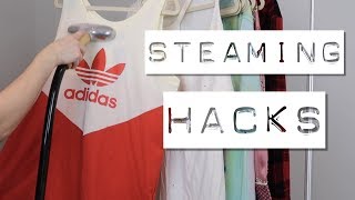 HOW TO STEAM CLOTHES  5 Steaming Hacks From A Poshmark Seller [upl. by Izzy334]