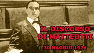 IL DISCORSO DI MATTEOTTI [upl. by Rea]