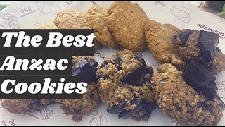 Anzac Biscuits full Recipe  Eggless Anzac Cookies [upl. by Bisset]