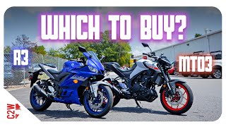 MT03 vs R3  Which should you buy [upl. by Tildi]