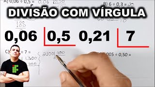 DIVISÃO COM VÍRGULA  EM 2 PASSOS MACETE [upl. by Ainocal]