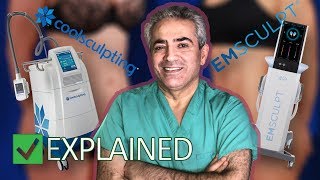 CoolSculpting VS Emsculpt  EXPLAINED  What is the difference  Khoobehi amp Associates [upl. by Arlee]