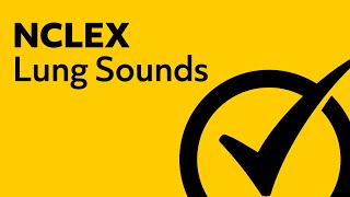 Lung Sounds  NCLEX Review [upl. by Oratnek110]