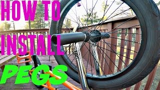 How To Install BMX Pegs [upl. by Grenier45]