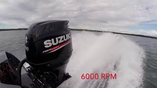 Suzuki DF 150 Outboard WOT [upl. by Calandra]