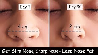 Lose Nose Fat  Get Slim Nose  Nose Reshaping Exercise  Nose Slimming Sharp Nose Nose Exercise [upl. by Luebke]