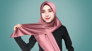 12 TUTORIAL CARA PEMAKAIAN JILBAB SEGIEMPAT MODERN YANG SIMPLE CANTIK amp KEKINIAN TANPA RIBET [upl. by Annaitsirhc]