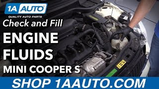 How to Check and Fill Fluids 0713 Mini Cooper S [upl. by Gish]