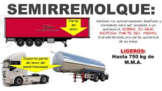 2 Remolques y Semirremolques DIFERENCIAS [upl. by Araiek275]