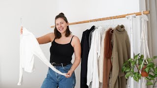 MEIN KLEIDERSCHRANK  Minimalistisch nachhaltig fair  Capsule Wardrobe [upl. by Laniger]