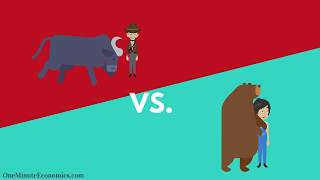 Bull and Bear Markets Bullish vs Bearish Explained in One Minute From Definition to Examples [upl. by Yclehc]