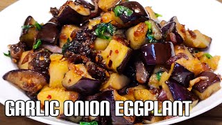 Eggplant Stir Fried  Quick and Delicious Eggplant Recipe  Garlic Brinjal Recipe [upl. by Amar]